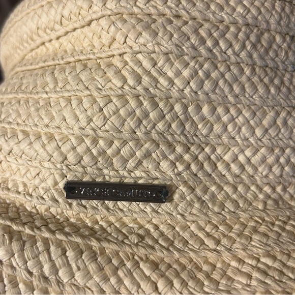 Vince Camuto Floppy Straw & Embroidered Sun Hat - Picture 6 of 7
